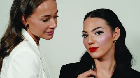 Edukacija za vizažistu -  full glam & red lips